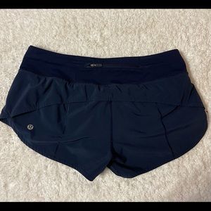 True Navy Lululemon Speed Up Shorts 2.5”